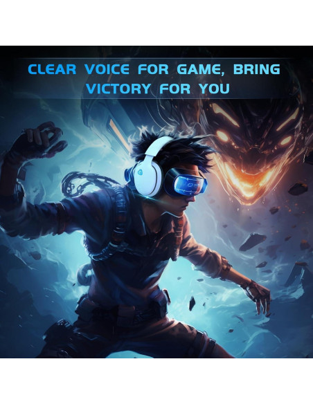Auriculares Gaming Inalámbricos Gtheos Captain 300 - Blanco