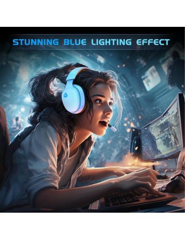 Auriculares Gaming Inalámbricos Gtheos Captain 300 - Blanco