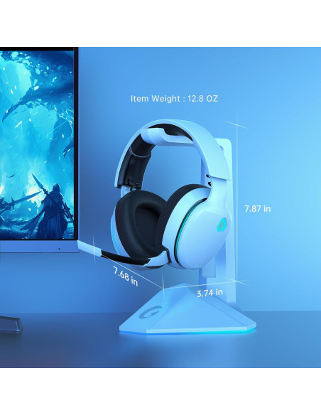 Auriculares Gaming Inalámbricos Gtheos Captain 300 - Blanco