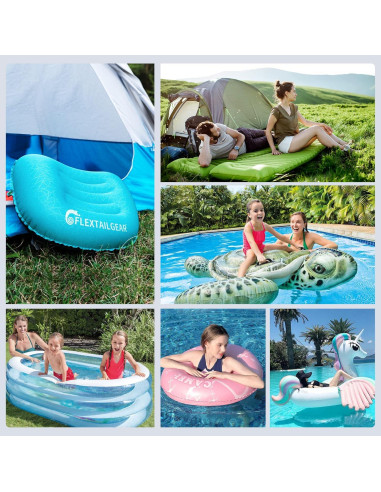 Bomba de Aire Portátil FLEXTAILGEAR 1300mAh Azul