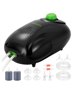 Kit de Bomba de Aire VIVOSUN 605 L/h para Acuarios 20-300 Gal