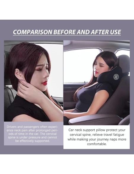 Almohada de viaje SPRFUFLY U-TravelDr viscoelástica negra