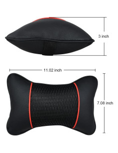 Almohada de Cuello VVHOOY 2 PCS Cuero Suave Universal 2