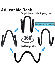 Soporte de Casco Duro Pmsanzay para Asiento - Negro 2