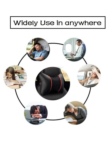 Almohada de Cuello VVHOOY 2 PCS Cuero Suave Universal