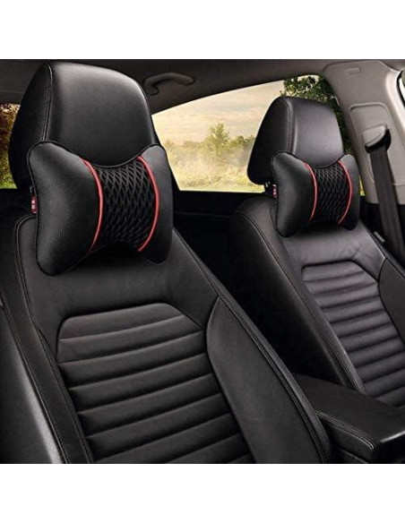 Almohada de Cuello VVHOOY 2 PCS Cuero Suave Universal