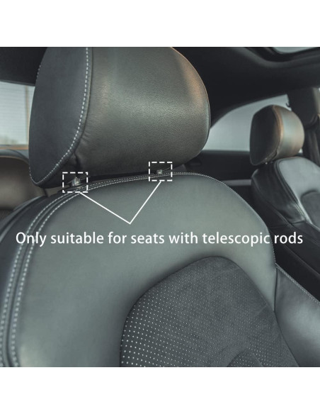 Almohada de Cuello VVHOOY 2 PCS Cuero Suave Universal