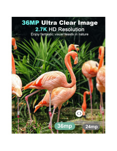 Cámara de sendero KJK 36MP 2.7K visión nocturna IP66 2