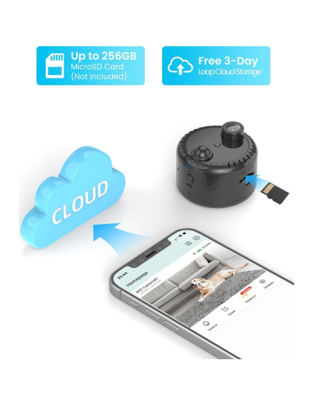 Cámara Mini WiFi 4K VIDCASTIVE R10 con Visión Nocturna