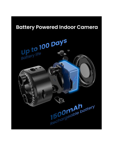 Cámara Mini WiFi 4K VIDCASTIVE R10 con Visión Nocturna