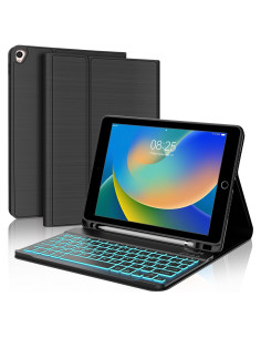 Funda Teclado Bluetooth BORIYUAN para iPad 10.2/10.5" Negro