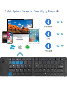 Teclado Bluetooth Inalámbrico Plegable Tek Styz para Fire HD 10 2