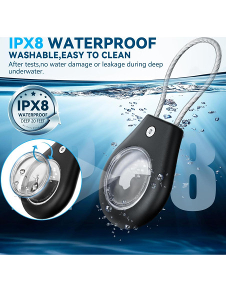 Soporte Impermeable Ljusmicker para AirTag - 4 Fundas Antipérdida