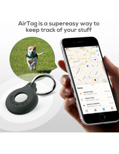 Funda Protectora de Silicona para AirTag - 4 Piezas Verde 2