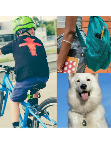 Funda Protectora de Silicona para AirTag - 4 Piezas Verde