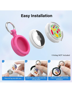 Estuche Protector para AirTag WhoseID Impermeable Banana 2