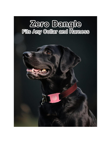 Soporte para Collar de Perro AirTag Petanims Rosa Impermeable