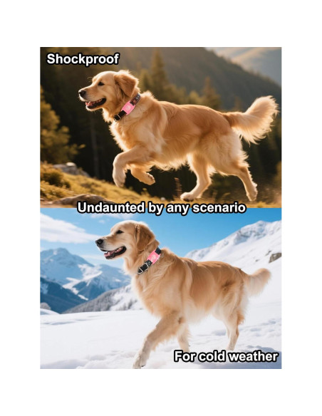 Soporte para Collar de Perro AirTag Petanims Rosa Impermeable