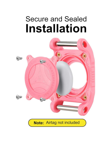 Soporte para Collar de Perro AirTag Petanims Rosa Impermeable