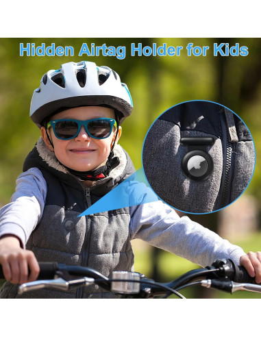 Soporte Impermeable para AirTag HLHGR - 4 Fundas Ocultas