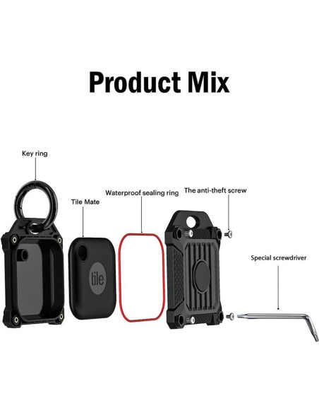 Cubierta protectora CMZZ para Tile Mate 2022/2024 - Negro