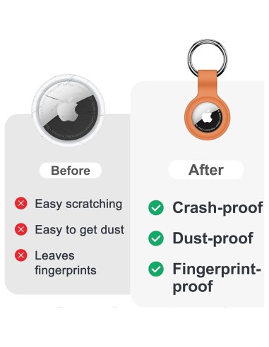 Soporte de Silicona para AirTag Linsaner Marrón
