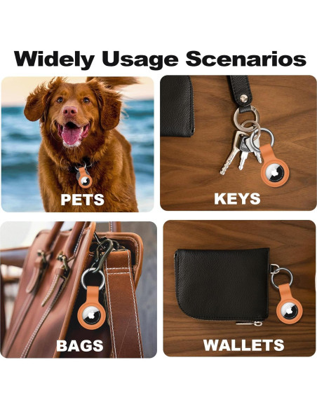 Soporte de Silicona para AirTag Linsaner Marrón