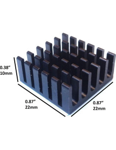 Kit 10 Disipadores de Calor Easycargo 22mm + Cinta 3M8810 2