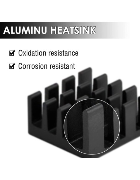 Kit de Disipadores de Calor Aluminio y Cobre para Raspberry Pi