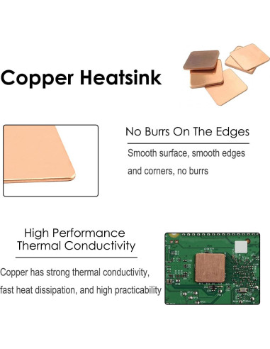 Kit de Disipadores de Calor Aluminio y Cobre para Raspberry Pi