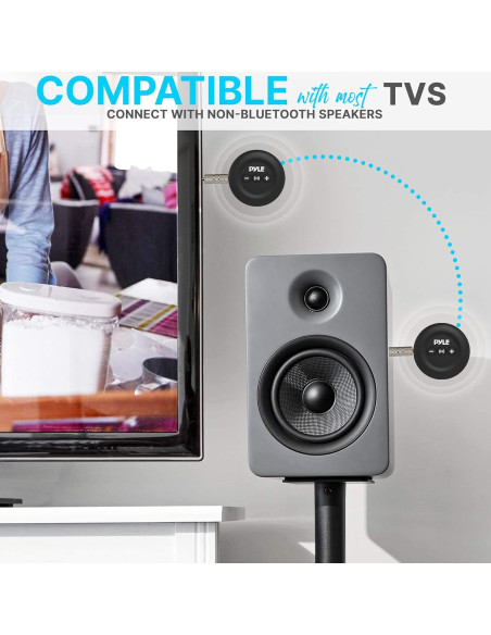 Transmisor Receptor Inalámbrico Pyle PDWMU20 3.5mm AUX