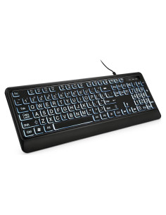 Teclado USB Retroiluminado KOPJIPPOM Grande 104 Teclas