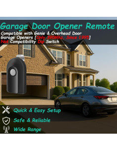 Control Remoto de Reemplazo datonten para Garaje 2PACK 2