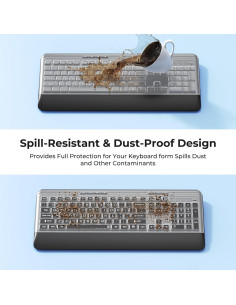 Combo Teclado y Ratón Inalámbrico KOPJIPPOM Silencioso 2