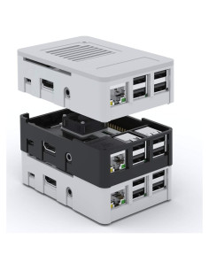 Caja MaticBox para Raspberry Pi 3 / Pi 2 / Tinker Board - Apilable, Montaje Universal, Ventilador Compatible