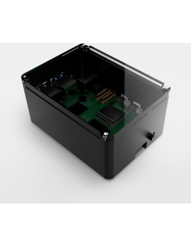Caja de Aluminio Extra Alta Anidees para Raspberry Pi 5 - Plata