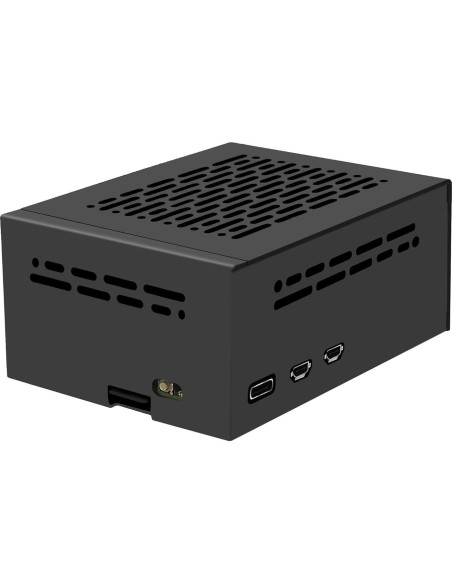 Caja de Metal PCIe Geekworm para Raspberry Pi 5 + Fuente 27W