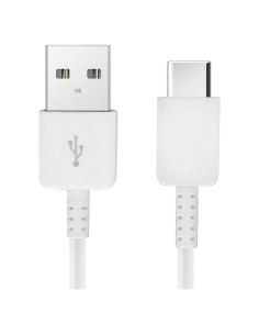 Cable USB Tipo-C 20cm Funciona para Raspberry Pi 3 Modelo B Blanco