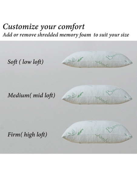 Almohada de Espuma Viscoelástica HOXXME Reina 50.8x76.2cm Firme