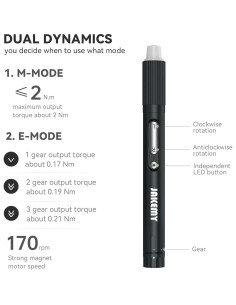 Destornillador Eléctrico JAKEMY FOE21C Ajustable 3 Marchas 2