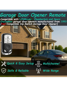 Control Remoto de Puerta de Garaje Datonten 3 Llaves 893MAX 2