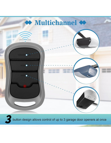 Control Remoto de Puerta de Garaje Genie G3T-R - Paquete de 2
