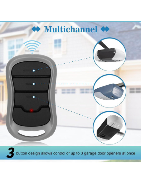 Control Remoto de Puerta de Garaje Genie G3T-R - Paquete de 2
