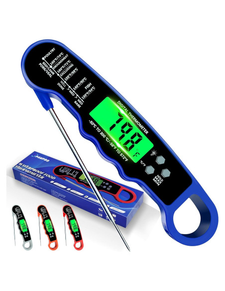 Termómetro Digital de Carne PAWPRO IP67, Lectura Instantánea