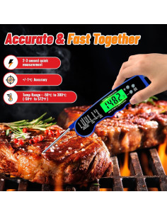 Termómetro Digital de Carne PAWPRO IP67, Lectura Instantánea 2