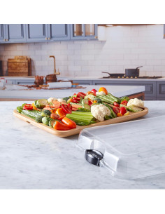 Tabla de Cortar Farberware Build-a-Board 30.5x40.6 cm Acacia 2