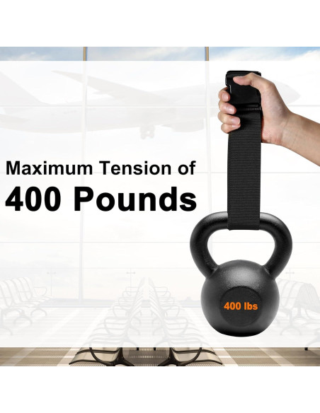 Juego de 8 correas y etiquetas de equipaje Gostwo negras Juego de 8 correas y etiquetas de equipaje Gostwo negras