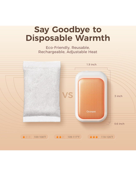 Calentadores de Manos OCOOPA UT4 Young Recargables 5000mAh