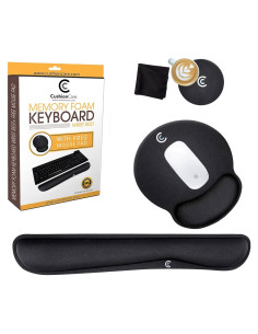 Juego de 4 Reposamuñecas Ergonómicos CushionCare - Espuma Viscoelástica