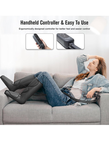 Masajeador de Aire para Piernas FIT KING FT-009A - 2 Modos 3 Intensidades